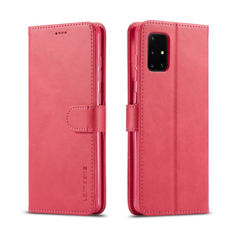 Obudowa Samsung Galaxy A31 Szary Czarny Lc.Imeeke Efekt Skóry