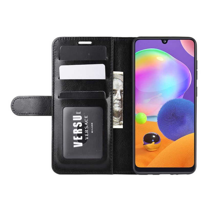 Pokrowce Samsung Galaxy A31 Biały Czarny Ultra Sztuczna Skóra