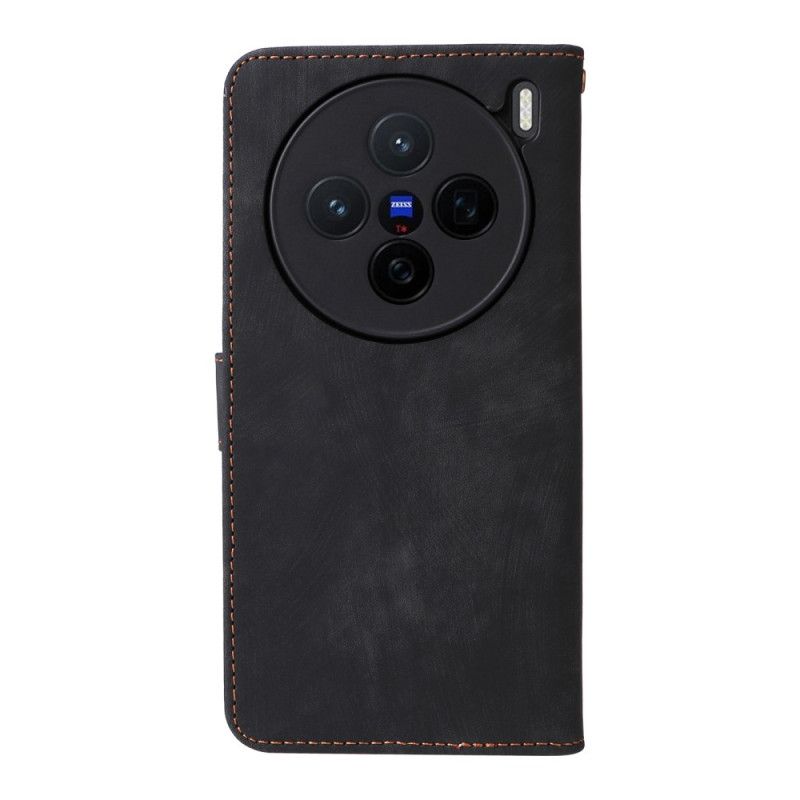 Etui Folio Vivo X200 Efekt Zamszu Z Paskiem Etui Ochronne