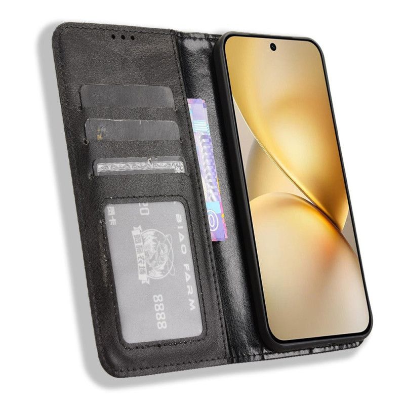 Flip Kotelot Do Vivo X200 Obramowanie W Stylu Vintage