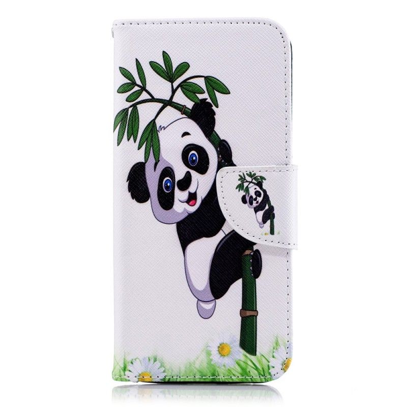 Etui Folio Samsung Galaxy A6 Panda Na Bambusie