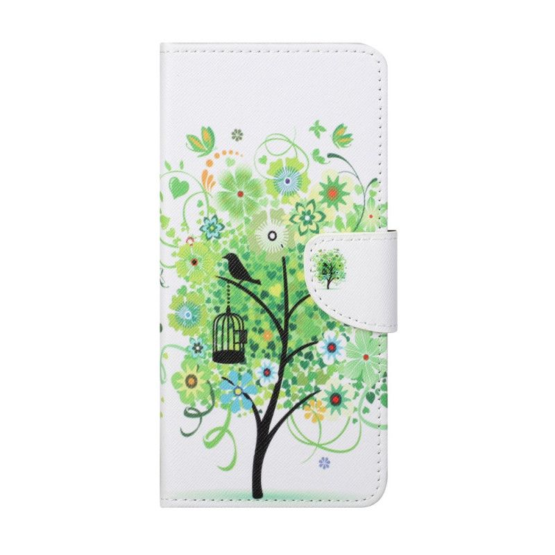 Etui Folio Huawei P Smart 2021 Kwitnące Drzewo Etui Ochronne