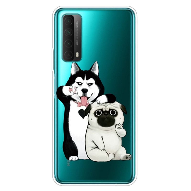 Etui Huawei P Smart 2021 Śmieszne Psy