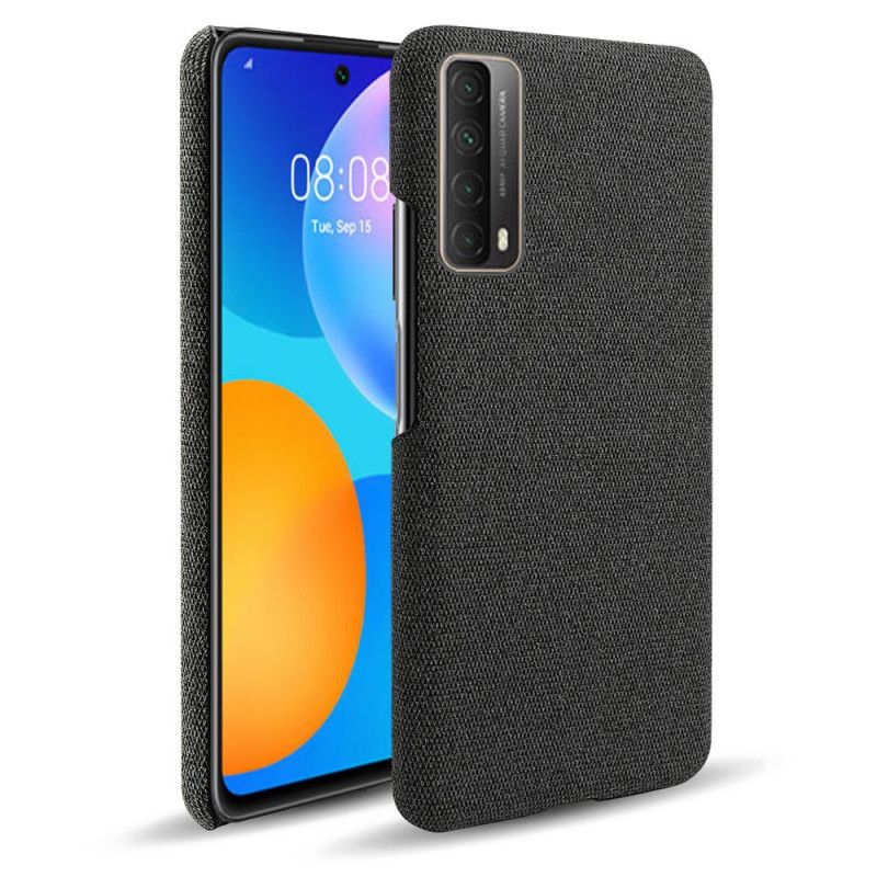 Etui Huawei P Smart 2021 Szary Czarny Tekstura Tkaniny Ksq Etui Ochronne