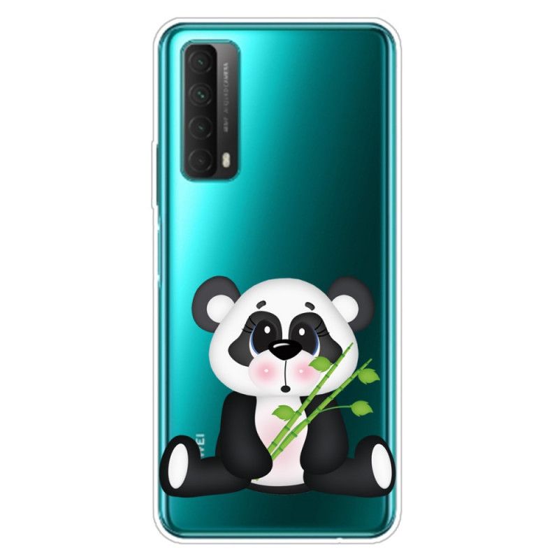 Futerały Huawei P Smart 2021 Etui na Telefon Przezroczysta Smutna Panda