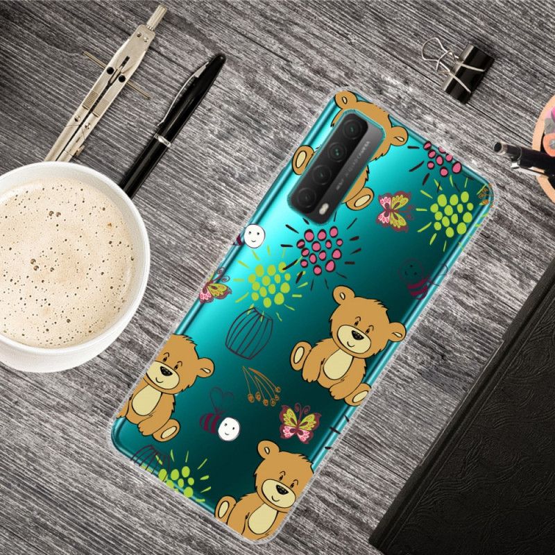 Futerały Huawei P Smart 2021 Etui na Telefon Przezroczyste Młode I Pszczoły