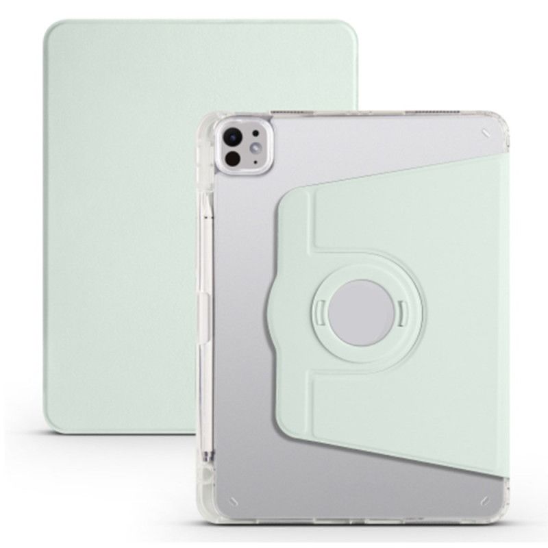 Case iPad Pro 13 (2025) Drehbarer Ständer Und Abnehmbare Transparente Rückseite