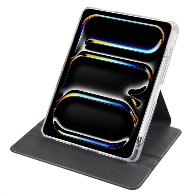 Case iPad Pro 13 (2025) Drehbarer Ständer Und Abnehmbare Transparente Rückseite
