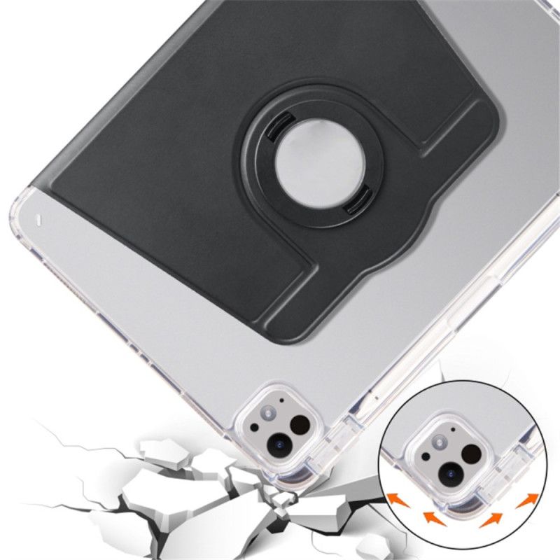 Case iPad Pro 13 (2025) Drehbarer Ständer Und Abnehmbare Transparente Rückseite