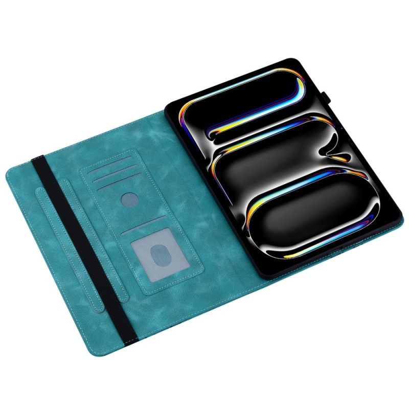 Etui Do iPad Pro 13 (2025) Efekt Zamszu W Kształcie Serca