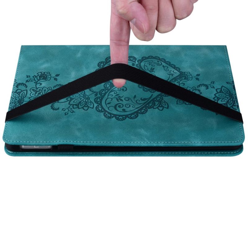 Etui Do iPad Pro 13 (2025) Efekt Zamszu W Kształcie Serca