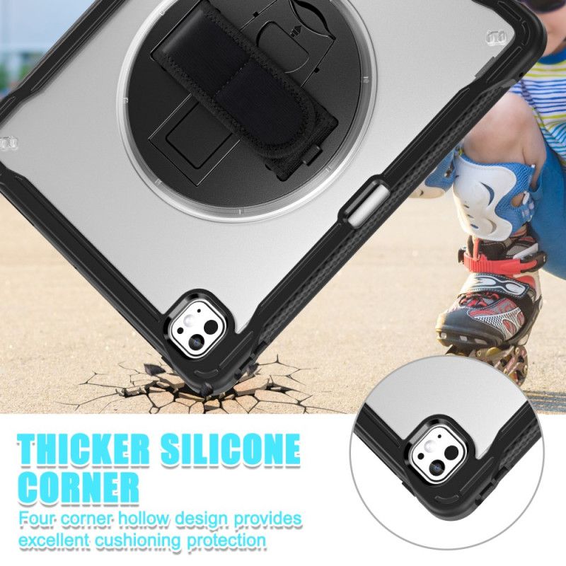 Etui Do iPad Pro 13 (2025) Podstawka I Obrotowy Pasek Na Rękę