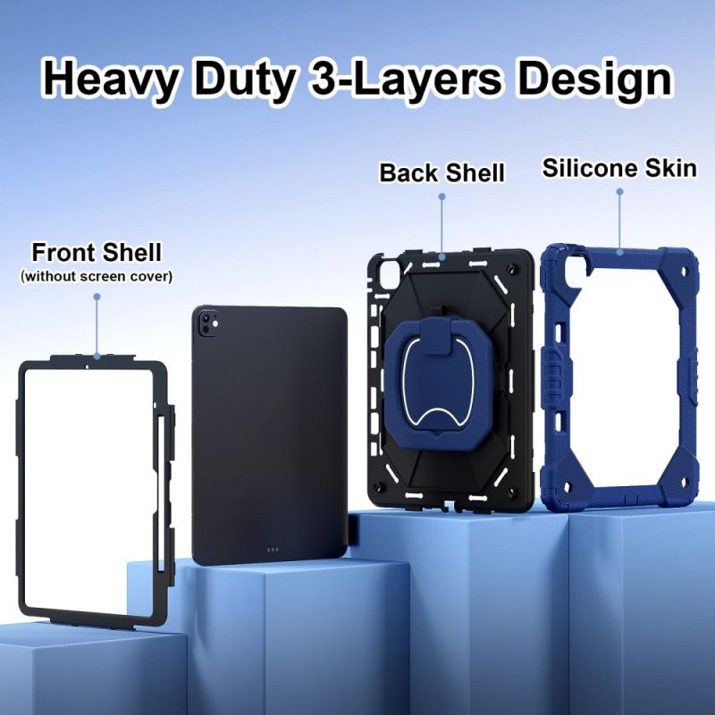 Etui iPad Pro 13 (2025) Dwukolorowa Podstawka I Pasek Na Ramię