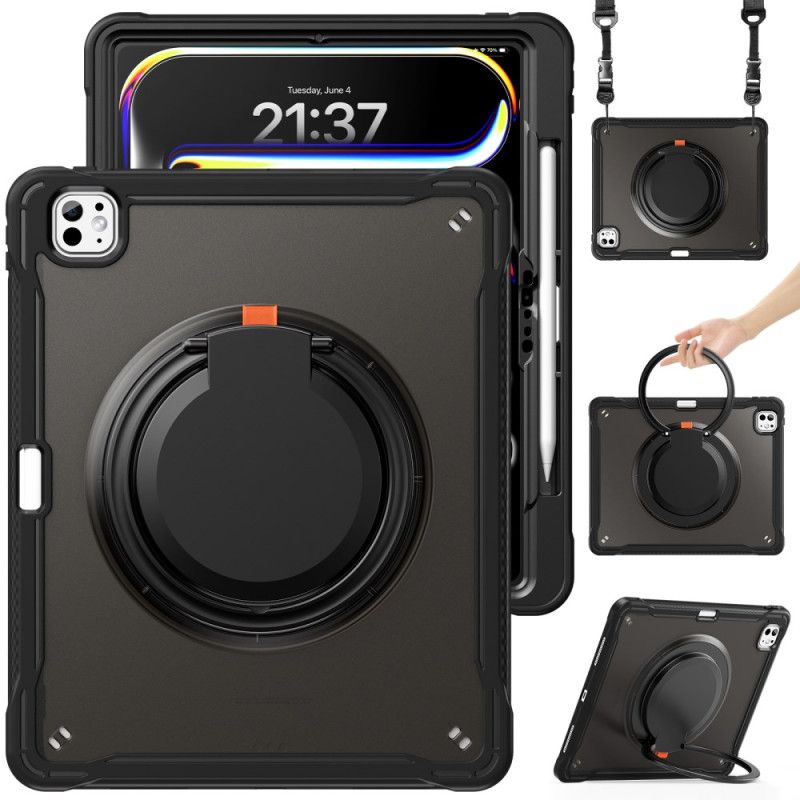 Etui iPad Pro 13 (2025) Obrotowa Podstawka I Pasek Na Ramię