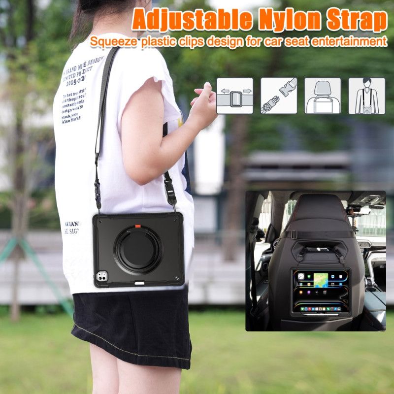 Etui iPad Pro 13 (2025) Obrotowa Podstawka I Pasek Na Ramię