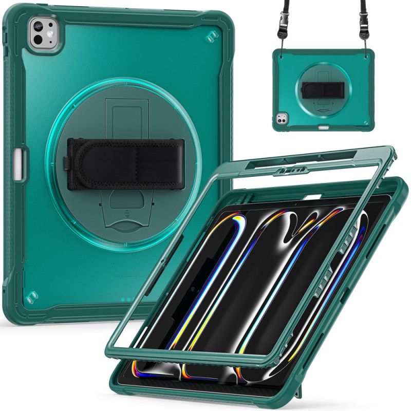 Etui iPad Pro 13 (2025) Pasek Na Rękę Podstawka I Pasek Na Ramię Etui Ochronne