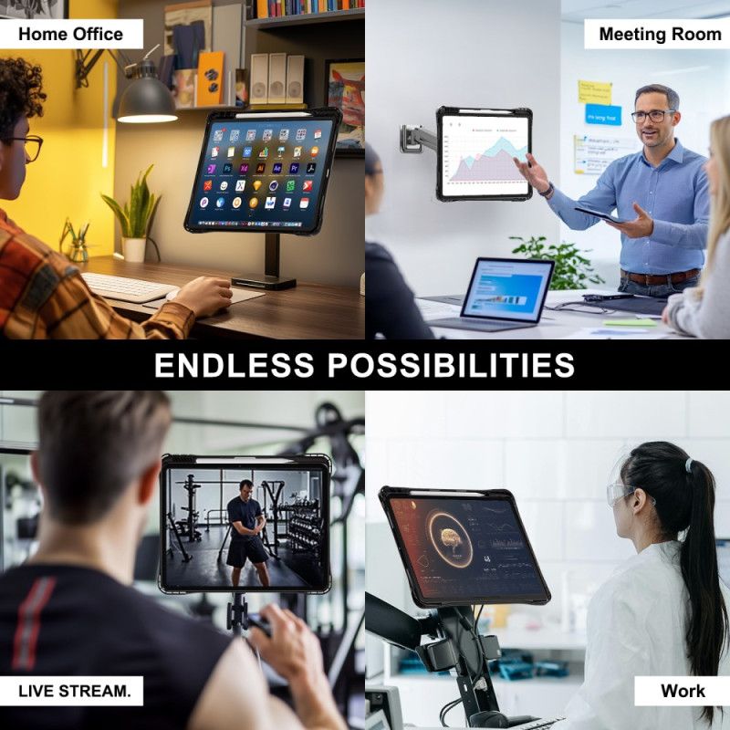 Futerały iPad Pro 13 (2025) Etui Na Telefon Przezroczysty Z Podstawką