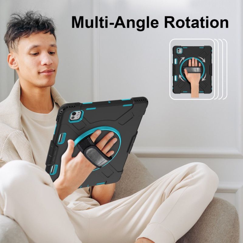 Hülle iPad Pro 13 (2025) Handyhülle Extrem Robuster Ständer Und Schultergurt