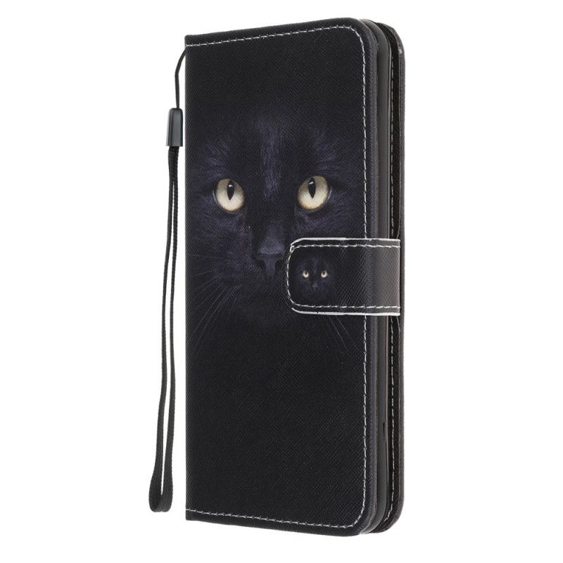 Etui Folio Huawei Y6p Czarne Oczy Kota Ze Stringami