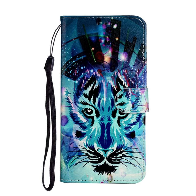 Etui Folio Huawei Y6p Lodowy Tygrys Etui Ochronne