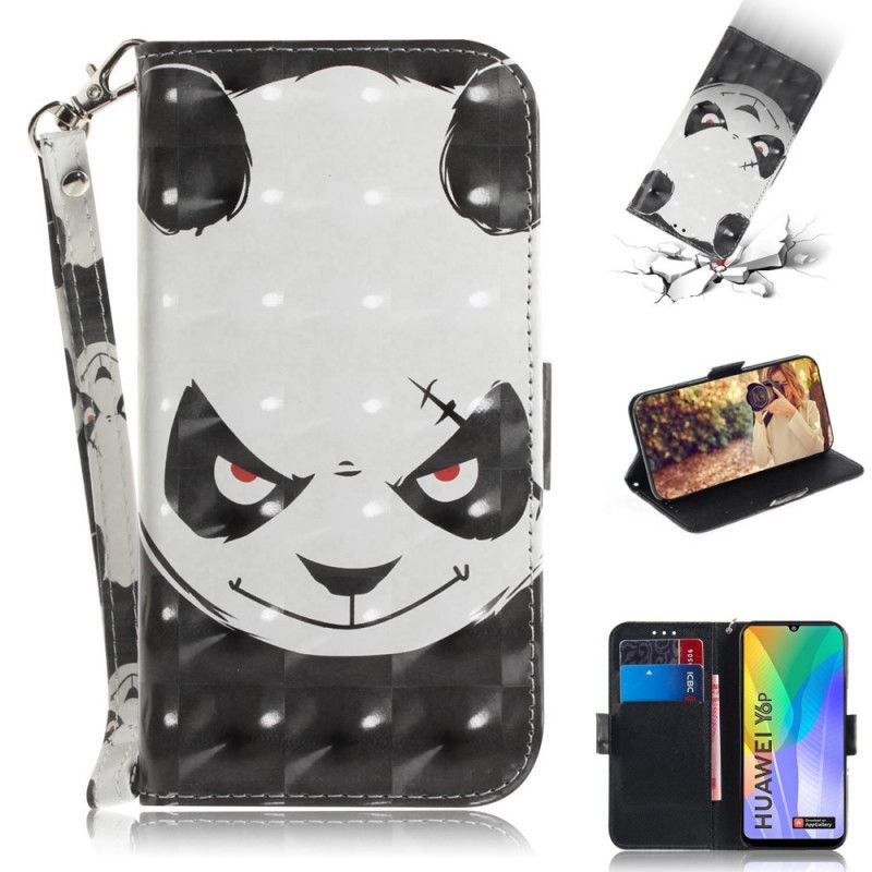 Etui Folio Huawei Y6p Wściekła Panda Ze Stringami Etui Ochronne