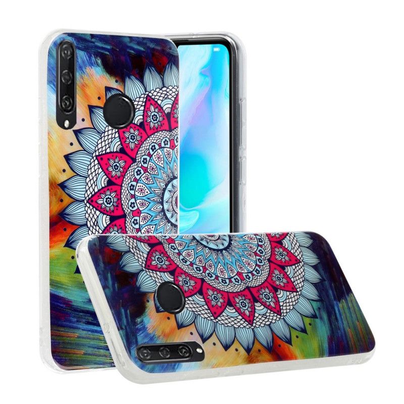 Futerały Huawei Y6p Etui na Telefon Mandala W Kolorze Fluorescencyjnym