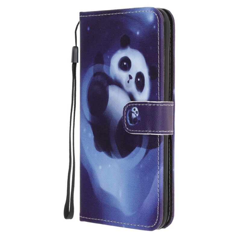 Etui Folio Samsung Galaxy Note 20 Przestrzeń Panda Ze Stringami Etui Ochronne