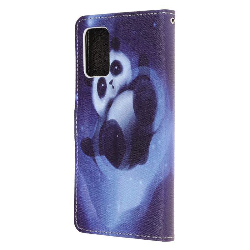 Etui Folio Samsung Galaxy Note 20 Przestrzeń Panda Ze Stringami Etui Ochronne