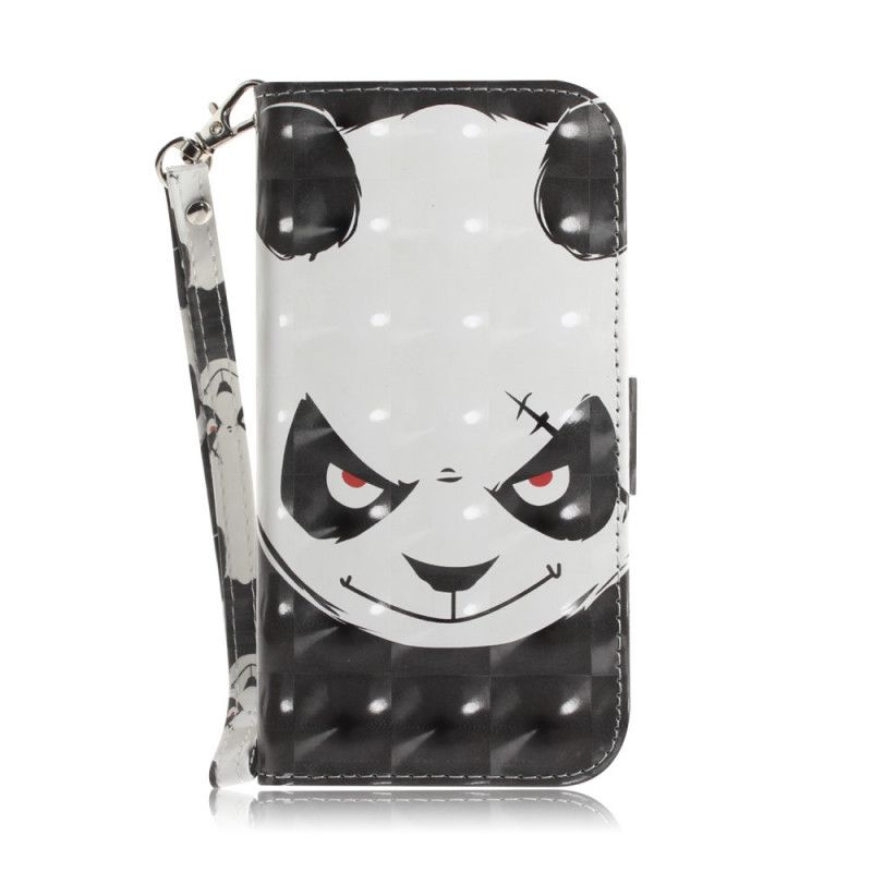 Etui Folio Samsung Galaxy Note 20 Wściekła Panda Ze Stringami