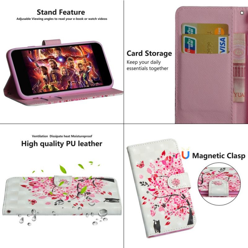 Pokrowce Samsung Galaxy Note 20 Różowe Drzewo