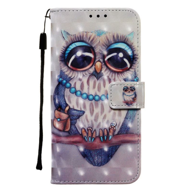 Etui Folio Huawei P Smart Z Panna Sowa Ze Stringami Etui Ochronne