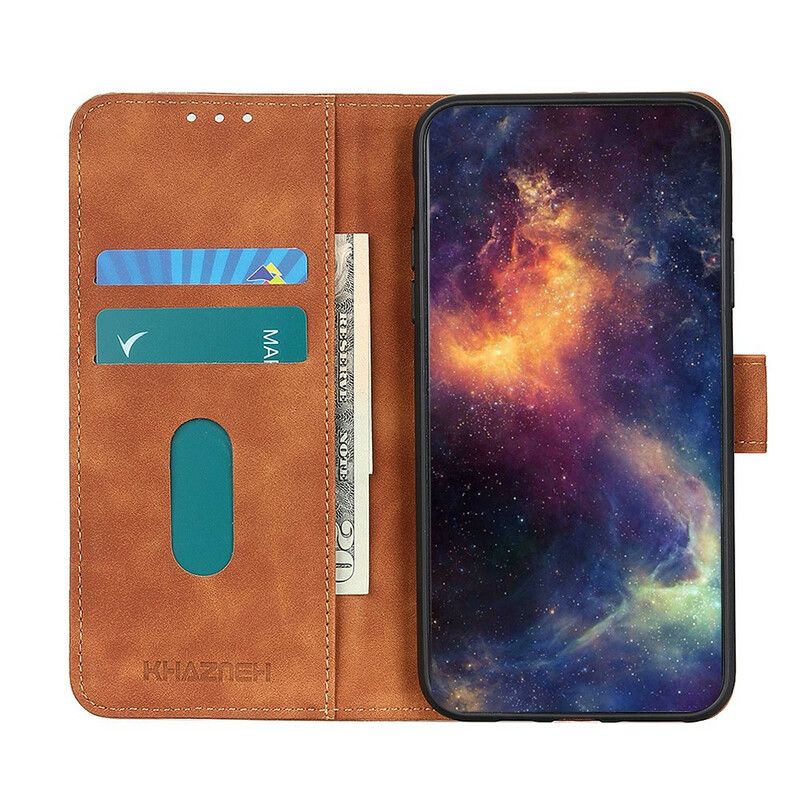 Etui Folio Do Realme Gt 5g Efekt Skóry Vintage Khazneh