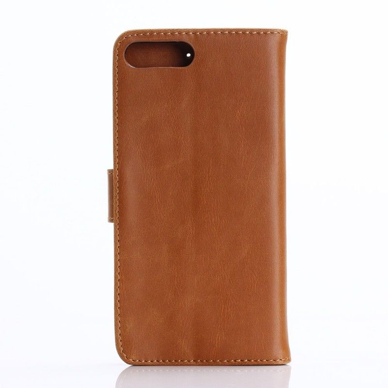 Etui Folio iPhone 7 Plus / 8 Plus Szary Czarny Ekoskóra W Stylu Retro Etui Ochronne