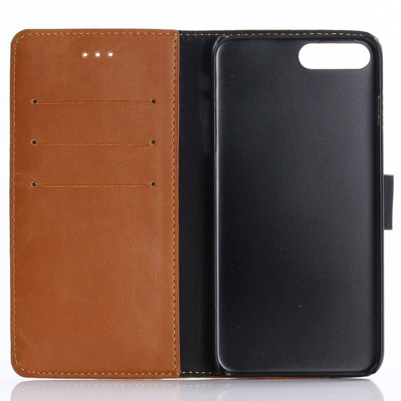 Etui Folio iPhone 7 Plus / 8 Plus Szary Czarny Ekoskóra W Stylu Retro Etui Ochronne