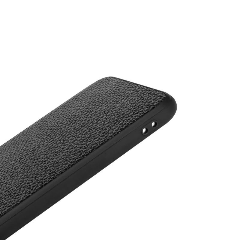 Etui iPhone 7 Plus / 8 Plus Czarny Prawdziwa Skóra Liczi Etui Ochronne