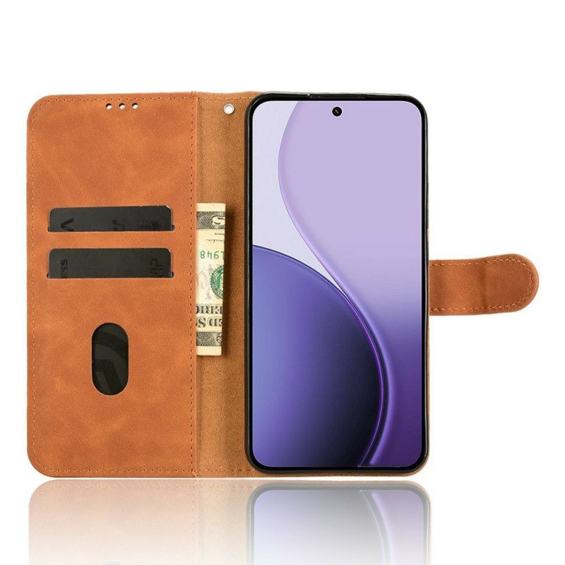 Etui Folio Do Oppo Reno 14 Pro 5g Efekt Zamszu