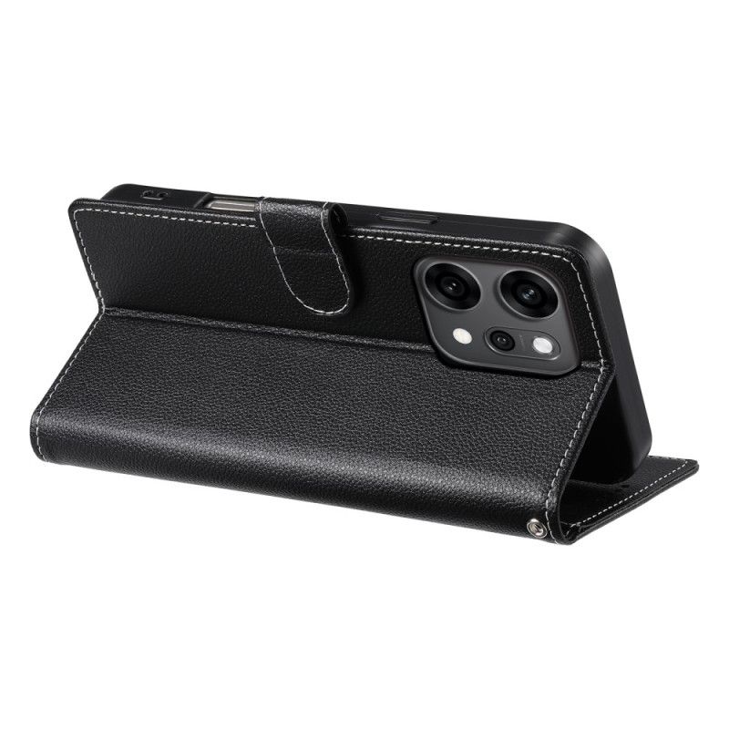 Etui Folio Do Oppo Reno 14 Pro 5g Gładki Zamsz Z Efektem Skóry