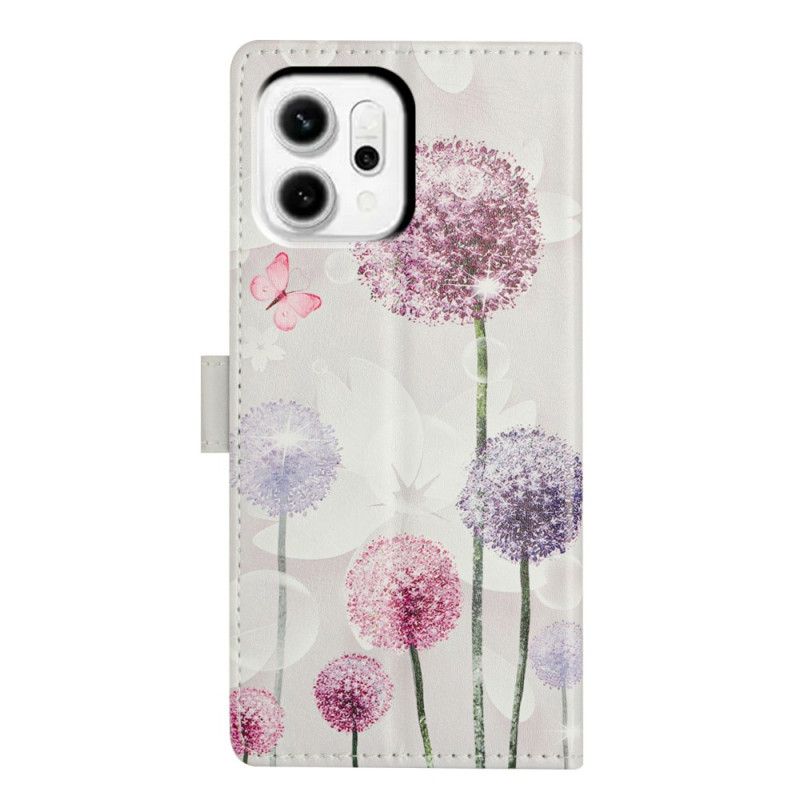 Etui Folio Do Oppo Reno 14 Pro 5g Kolorowe Mlecze