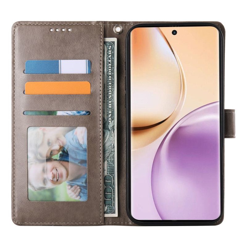 Etui Folio Do Oppo Reno 14 Pro 5g Wzór Kwiatowy