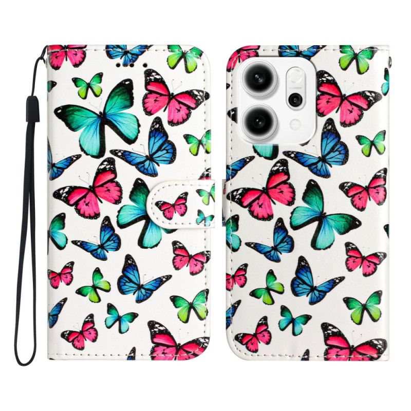 Etui Folio Oppo Reno 14 Pro 5g Kolorowe Motyle