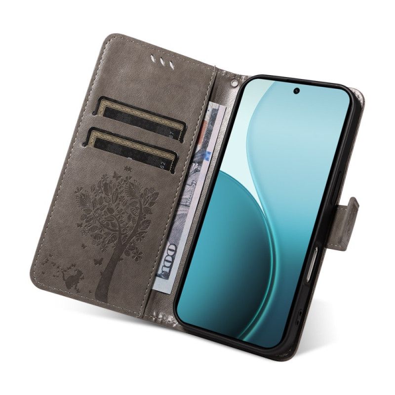 Etui Folio Oppo Reno 14 Pro 5g Kot I Pszczoła Etui Ochronne