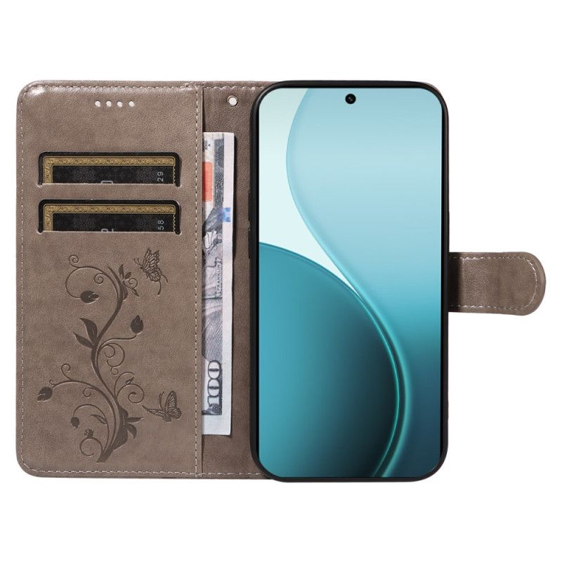 Etui Folio Oppo Reno 14 Pro 5g Małe Kwiaty Etui Ochronne