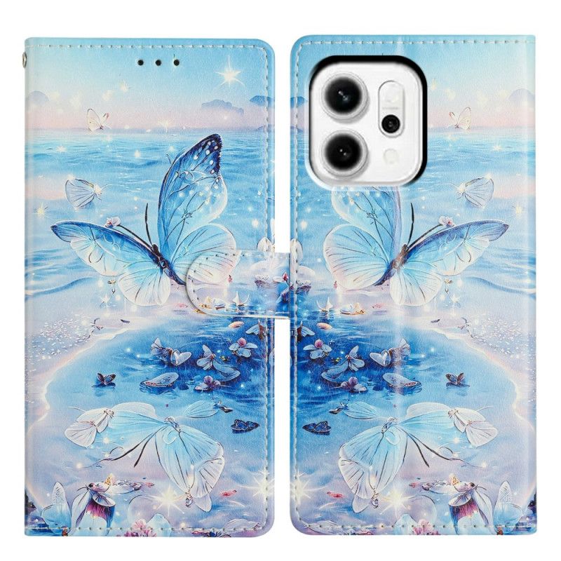 Etui Folio Oppo Reno 14 Pro 5g Motyl Oceaniczny Etui Ochronne