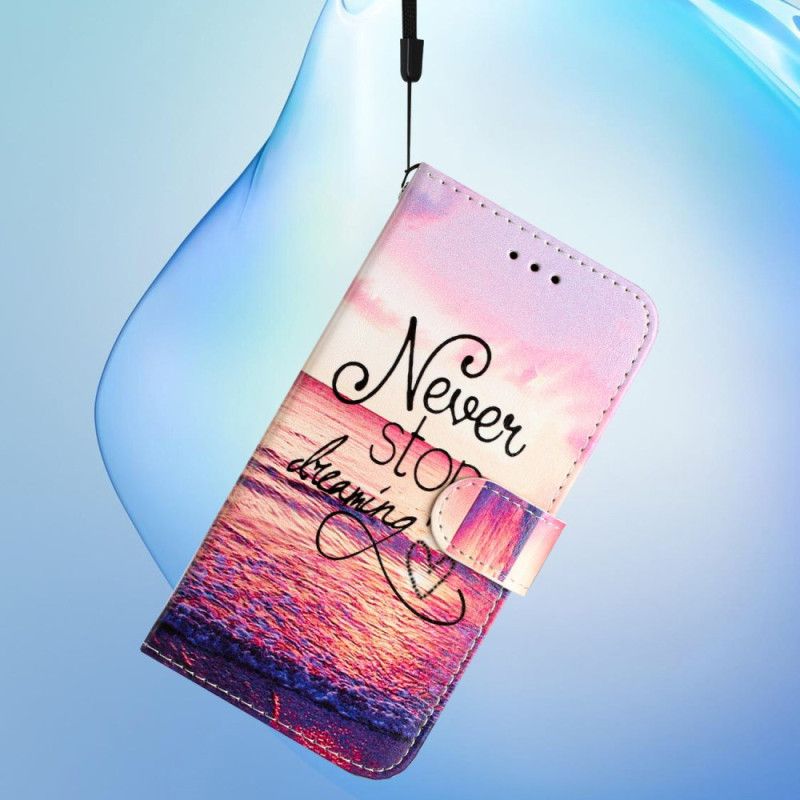 Etui Folio Oppo Reno 14 Pro 5g Nigdy Nie Przestawaj Marzyć Etui Ochronne