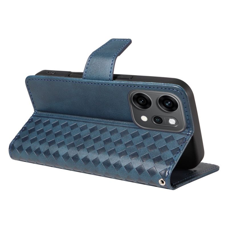 Etui Folio Oppo Reno 14 Pro 5g Obramowanie W Kształcie Diamentów