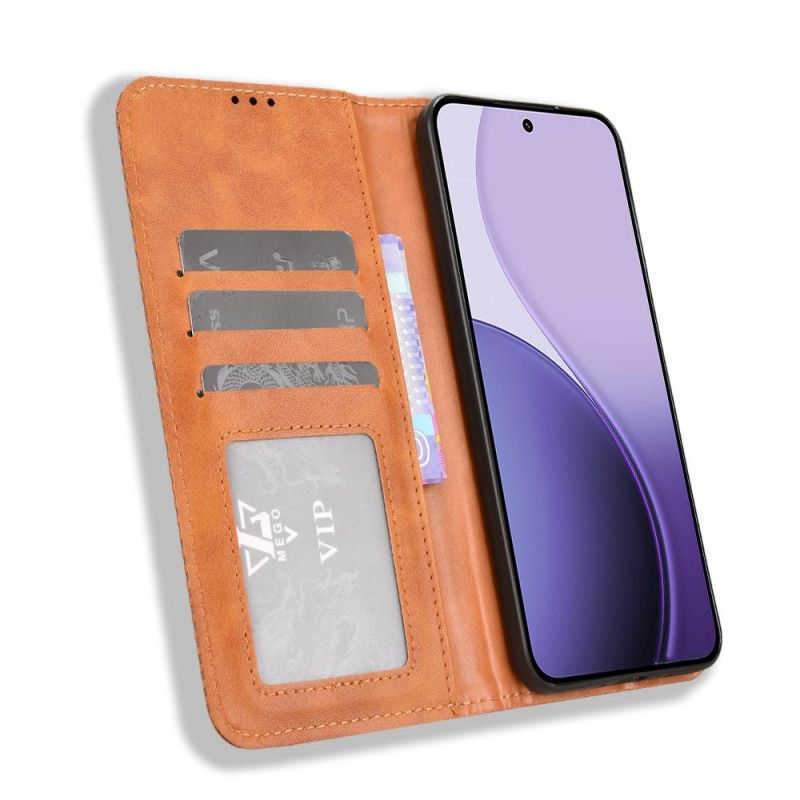 Flip Kotelot Oppo Reno 14 Pro 5g Obramowanie W Stylu Vintage