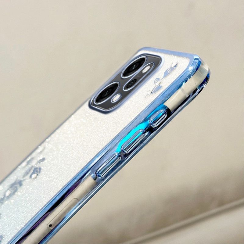 Futerały Oppo Reno 14 Pro 5g Etui Na Telefon Kwiaty Z Kryształkami