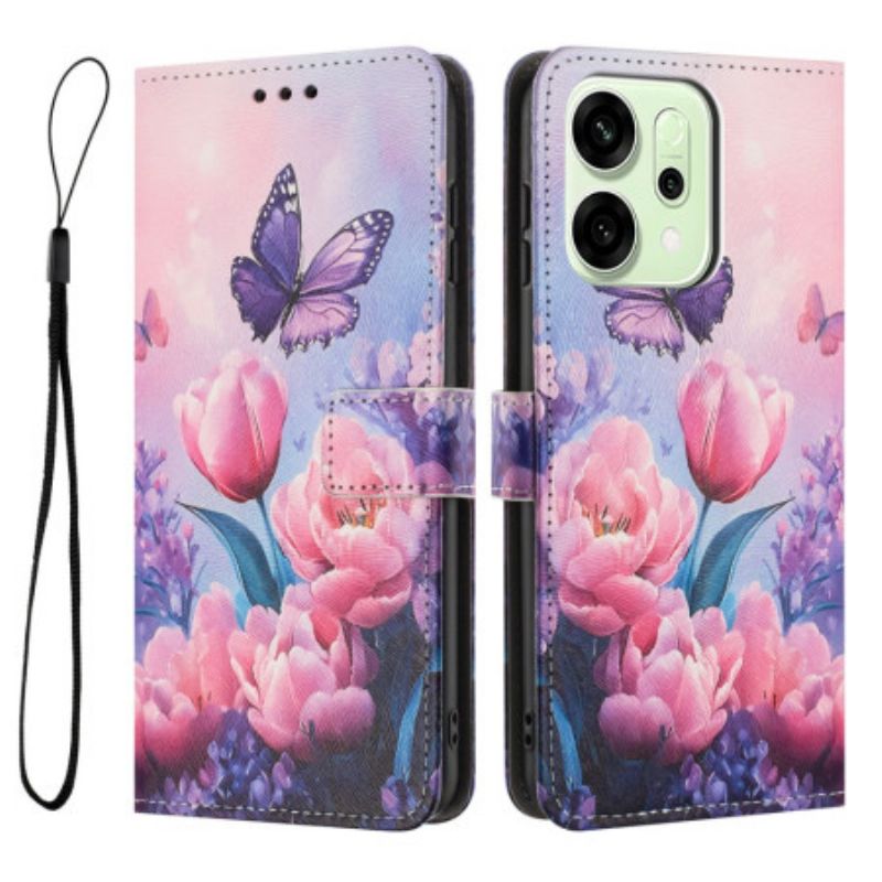 Obudowa Oppo Reno 14 Pro 5g Etui Na Telefon Kwiatowy