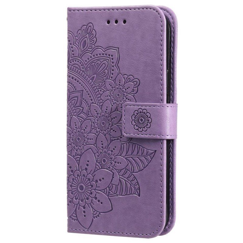 Etui Folio do Vivo Y22s z Łańcuch Paskowata Mandala