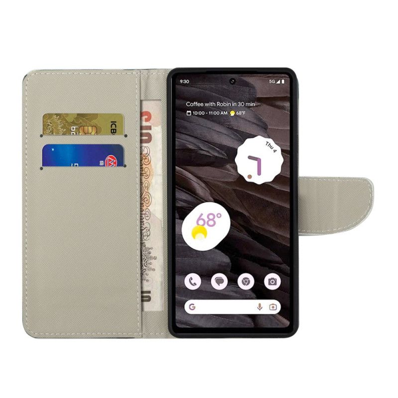 Obudowa Google Pixel 8a Etui Na Telefon Żółty I Niebieski Motyl